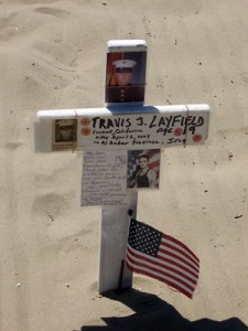 Arlington West Cross for soldier